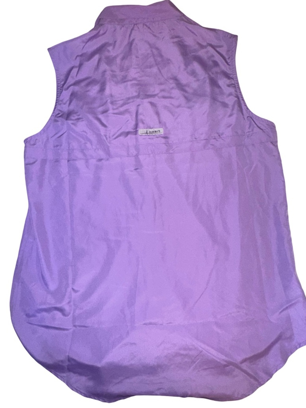 NWT HABIT OUTDOORS Ladies Pike's Pier sleeveless shirt vibrant purple SPF 40 M - Picture 9 of 16
